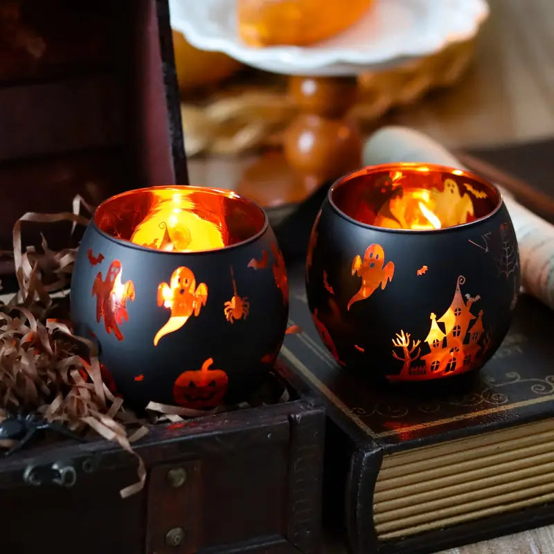 Halloween Kerzenhalter Set | Dekorative Tischdekoration 4