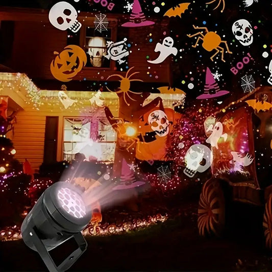 Halloween Projektorlampe | USB Lampe für Gruselige Dekoration 0