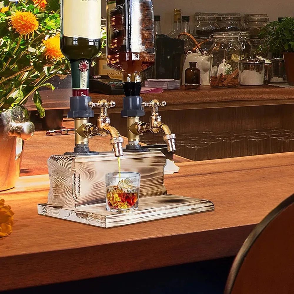 Handgefertigter Spirituosenspender aus Holz | Bar Zubehör 3