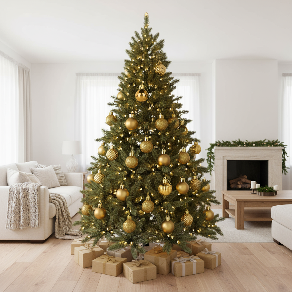 Weihnachtskugeln Set | Elegante Christbaumkugeln 24-teilig