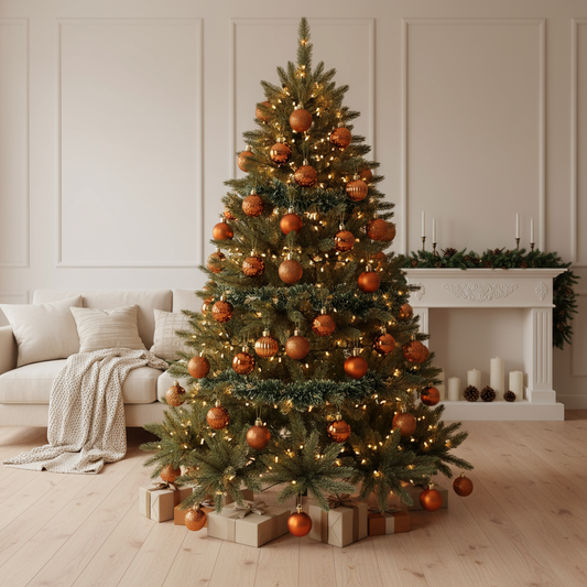 Set kerstballen | Elegante kerstboomballen 24-delig