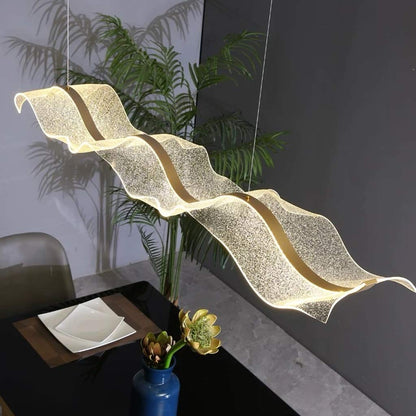 Hängelampe | Moderne LED Pendelleuchte mit Goldakzenten 1