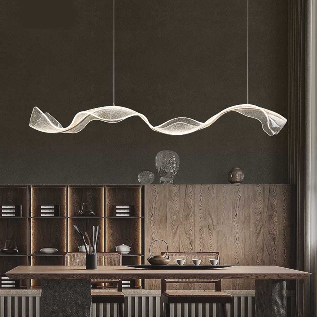 Hängelampe | Moderne LED Pendelleuchte mit Goldakzenten 3