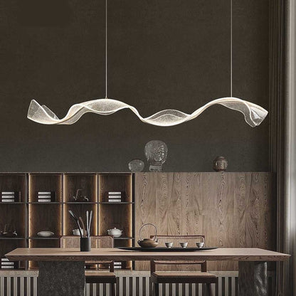 Hängelampe | Moderne LED Pendelleuchte mit Goldakzenten 3
