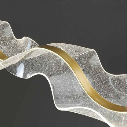 Hängelampe | Moderne LED Pendelleuchte mit Goldakzenten 5