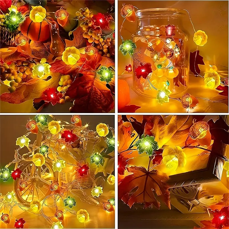 Herbstliche LED Lichterkette | Halloween Dekoration 1
