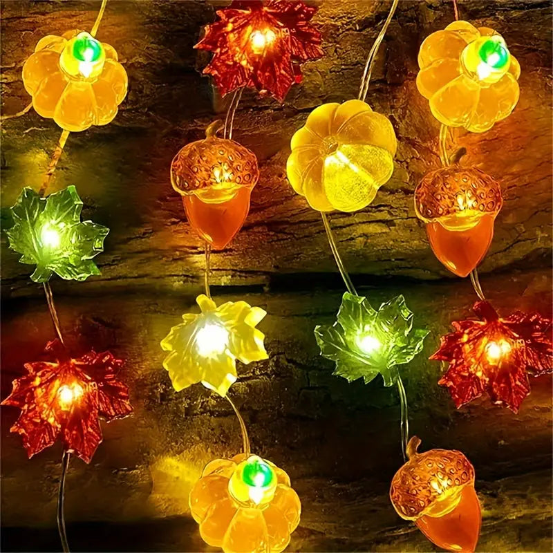 Herbstliche LED Lichterkette | Halloween Dekoration 3