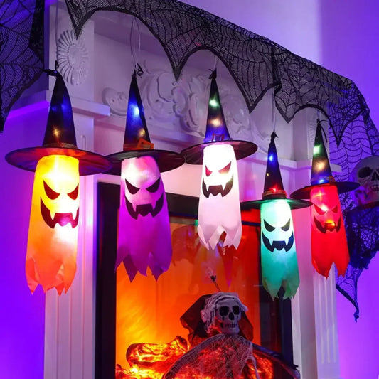 Hexenhut Lichterkette | LED Lichterkette Outdoor für Halloween 0