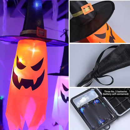 Hexenhut Lichterkette | LED Lichterkette Outdoor für Halloween 4