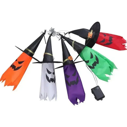 Hexenhut Lichterkette | LED Lichterkette Outdoor für Halloween 6