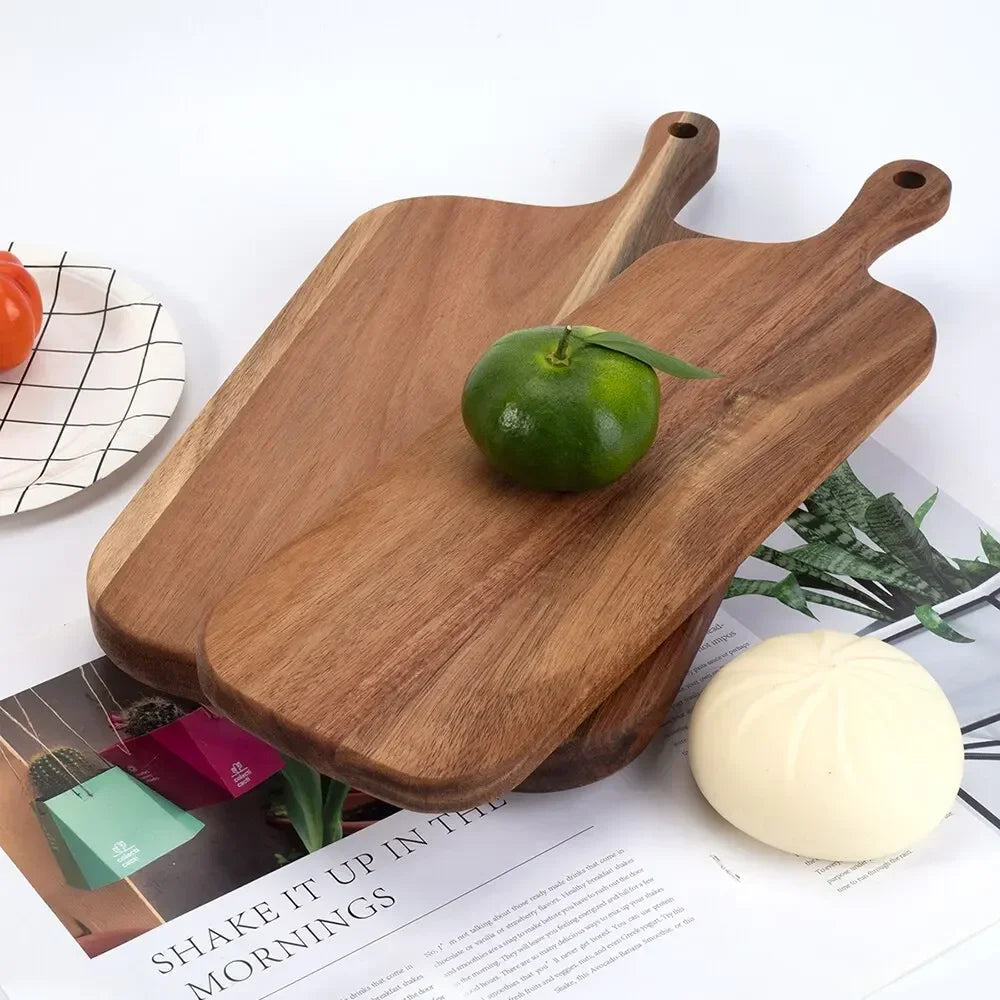 Holzschneidebrett mit Griff | Ergonomisches Küchenbrett 3
