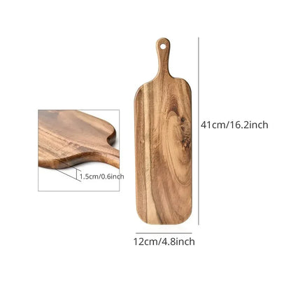 Holzschneidebrett mit Griff | Ergonomisches Küchenbrett 6