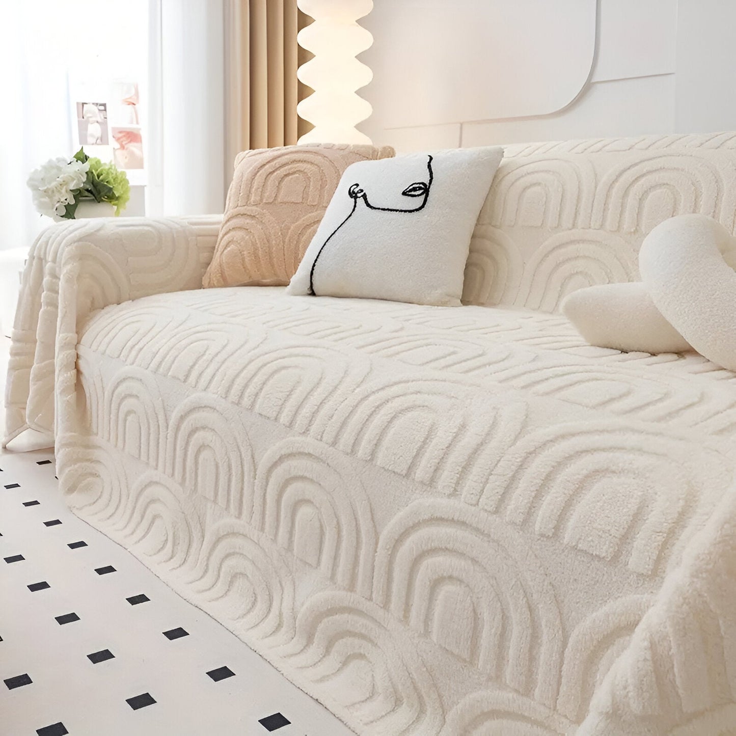 ArchPlush Sofabezug | Jacquard Sofa Überzug für alle Sofatypen 1
