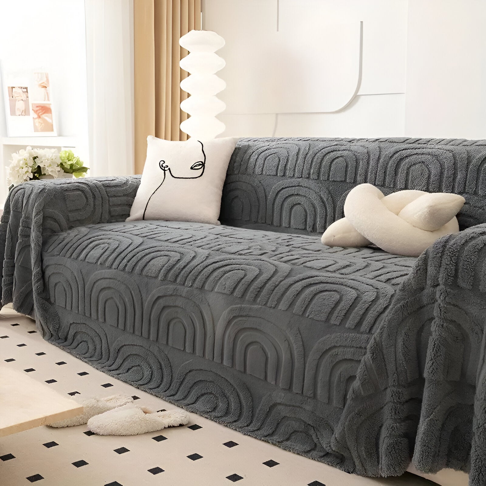 Variant image for ArchPlush Sofabezug | Jacquard Sofa Überzug für alle Sofatypen-17