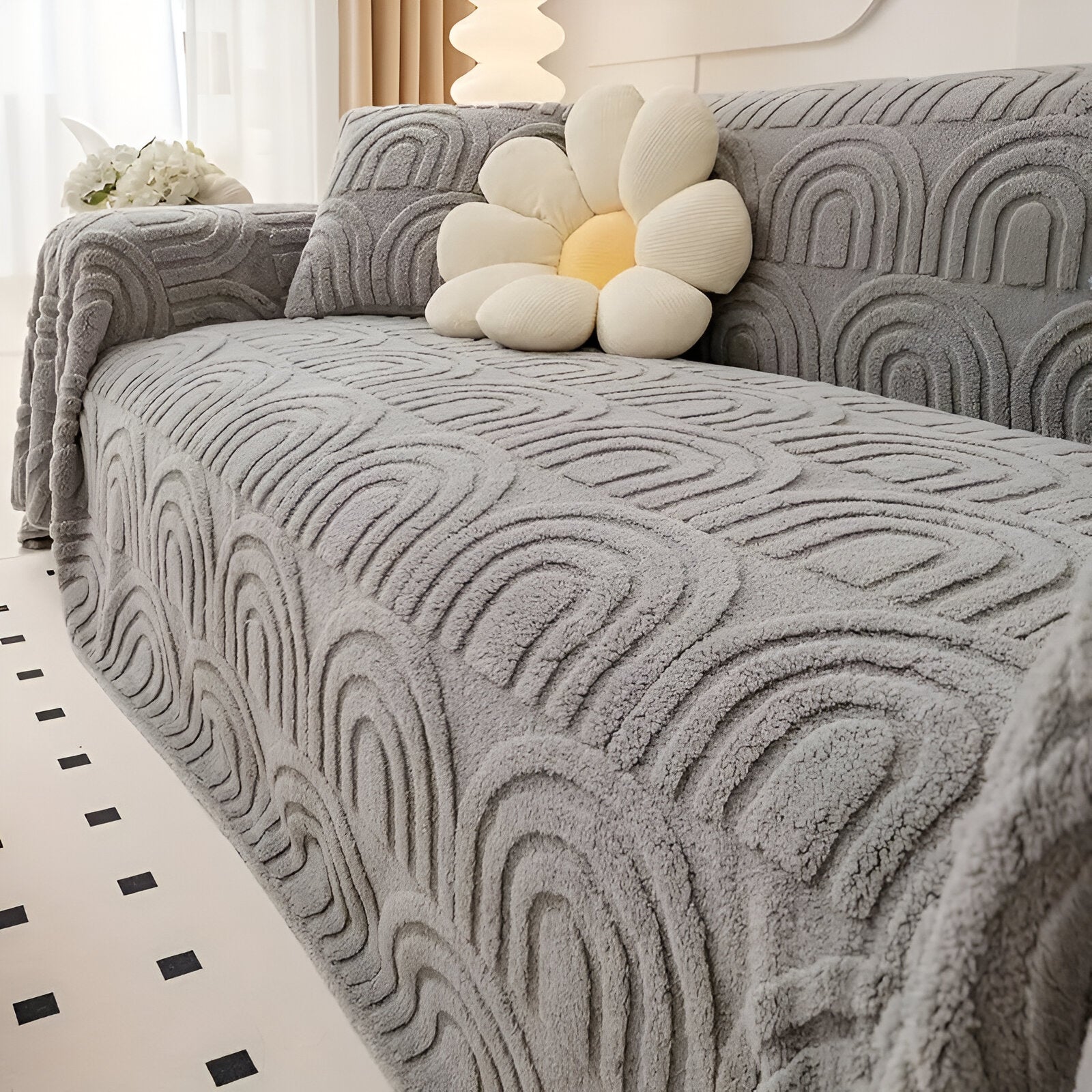 ArchPlush Sofabezug | Jacquard Sofa Überzug für alle Sofatypen 5