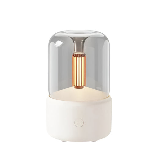 CandleGlow 3D Flamme USB Luftbefeuchter – Aromatherapie Diffusor mit Automatischer Abschaltung und Elegantem Design-1