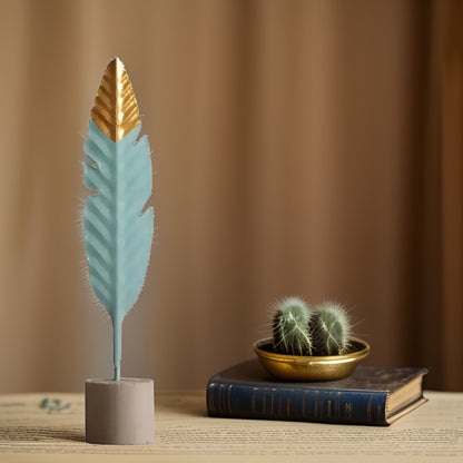 Chic Touch Miniatur Holzornamente – Elegante Tischdekoration für Zuhause und Büro | Modernes Design aus Eisen und Holz-6