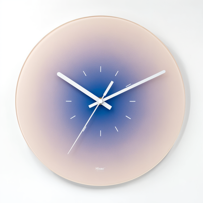 Variant image for Vibrante Glas Wanduhr Modern – Leise Küchenuhr mit Buntem Design, Ø 30cm und 35cm, Hingucker für Jeden Raum-5
