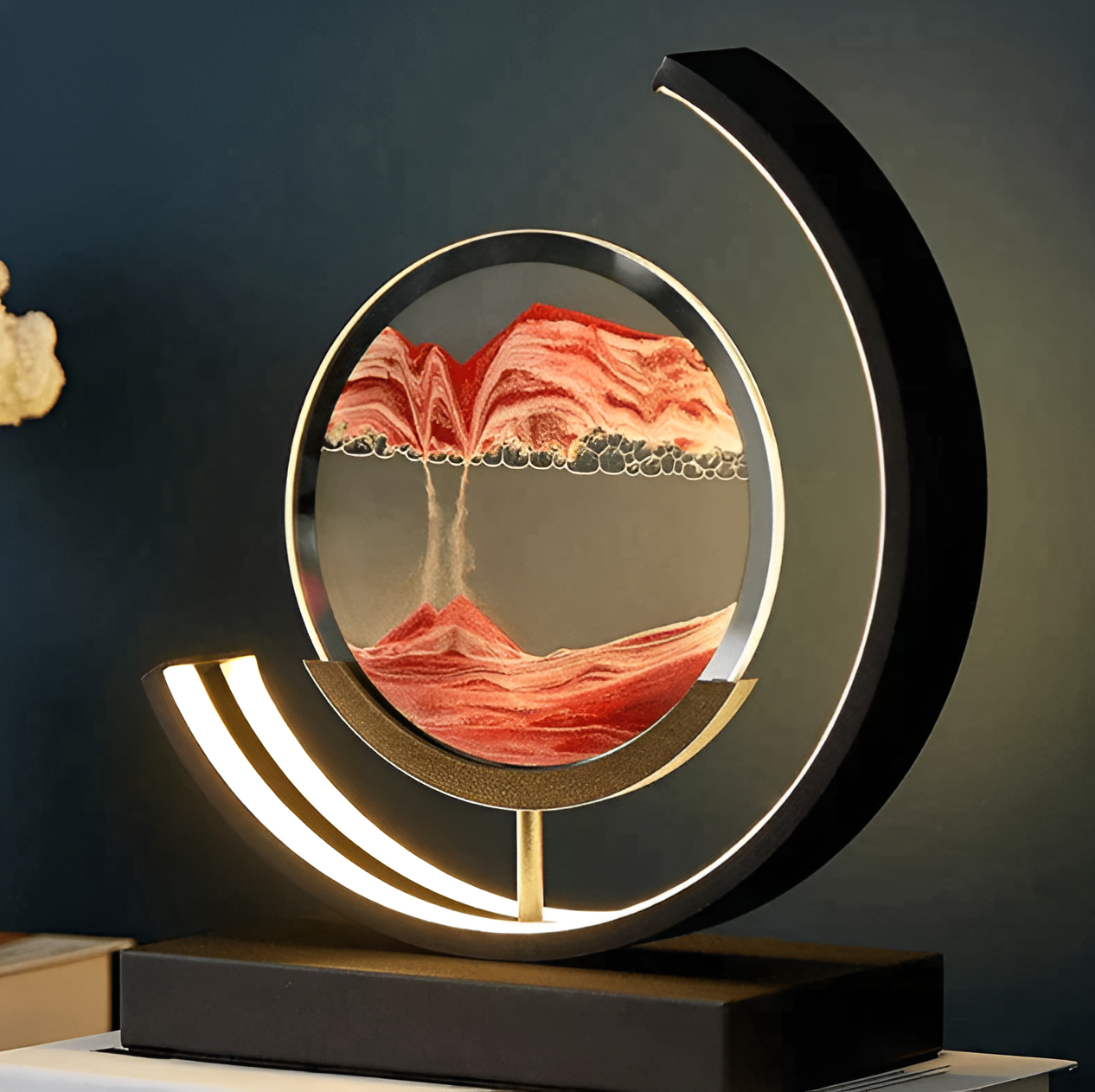 Sand Glow Tischlampe – Dimmbar mit App- und Fernbedienung, 3 Lichtfarben für entspannende Atmosphäre-2