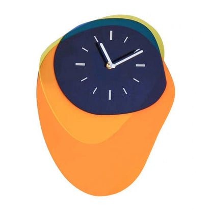 HueTime | Wanduhr Modern Neon Blau 25x35 cm Acryl 6