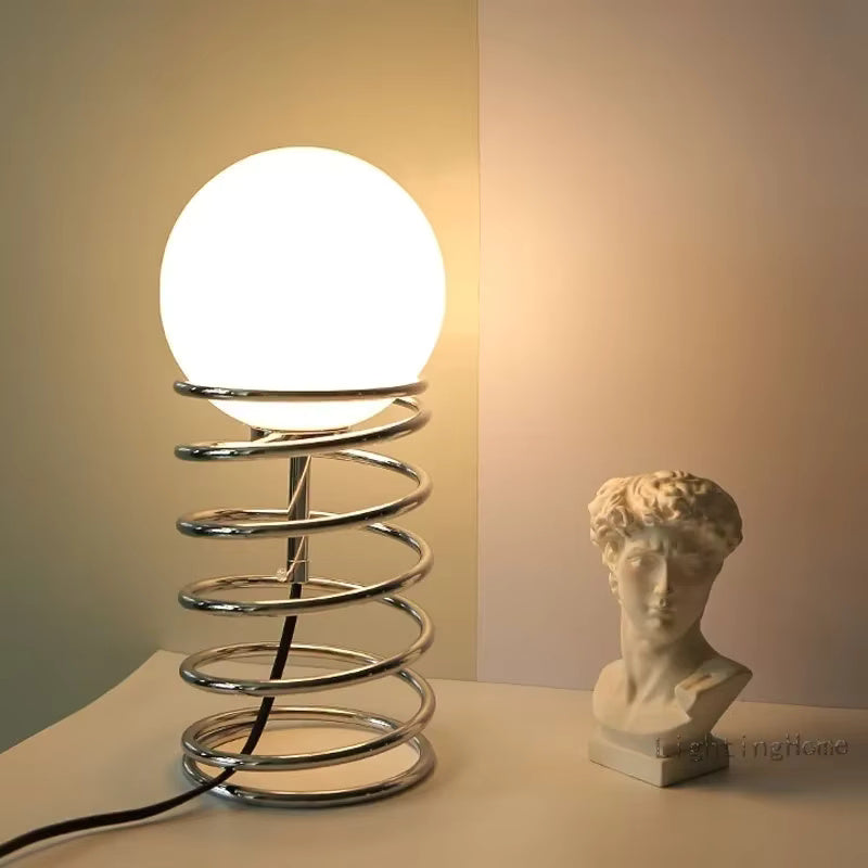 FrostOrb Tischleuchte – Bauhaus-inspiriertes Design