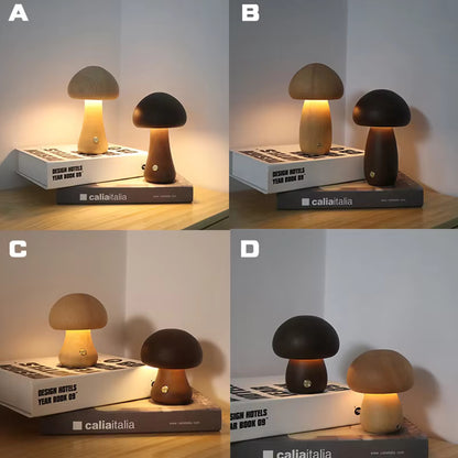 GlowShroom |  Pilzlampe aus Holz