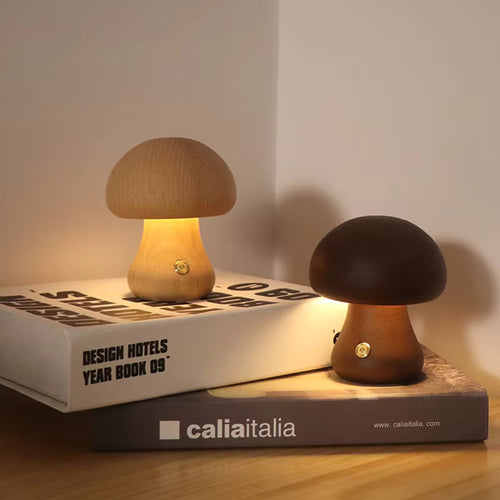 GlowShroom |  Pilzlampe aus Holz