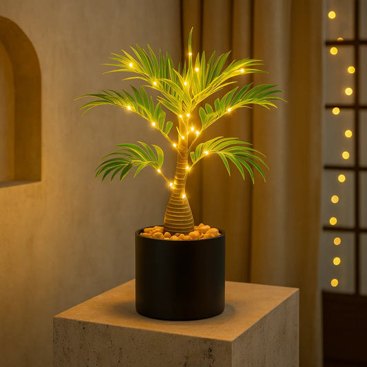 Inselpalmenlampe | LED Tischleuchte 0