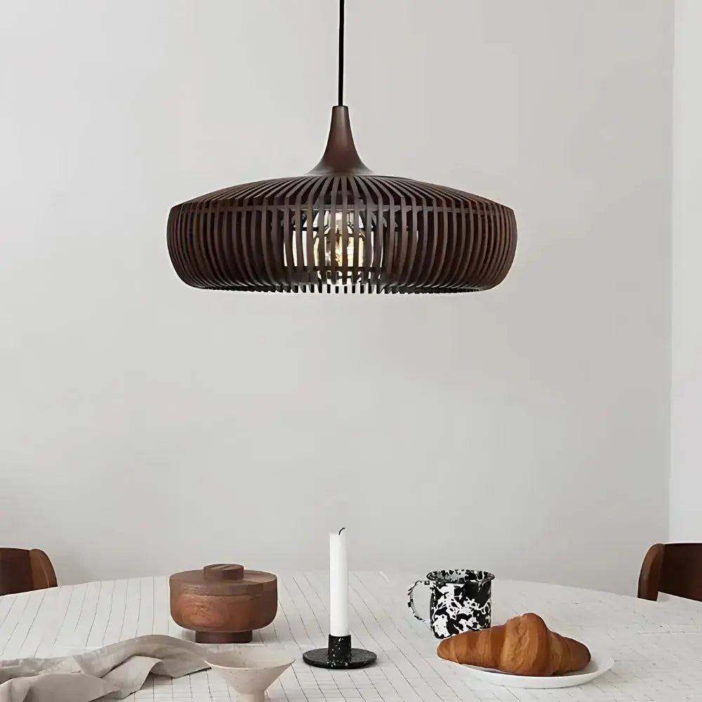 Japandi Hängelampe | Massivholz Pendelleuchte für Esszimmer 5