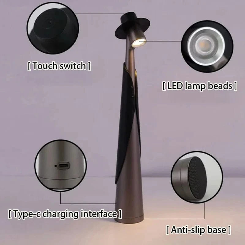 Klassische Touch-LED-Schreibtischlampe | Wiederaufladbare Tischlampe 5