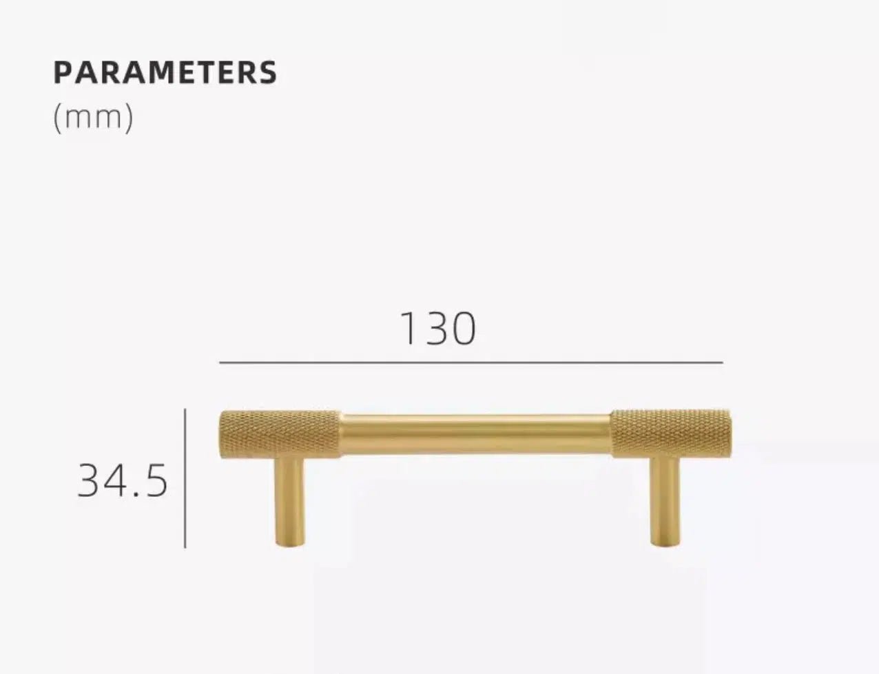 Knurled Tipps | Möbelgriff aus Messing für Küchenschränke 11