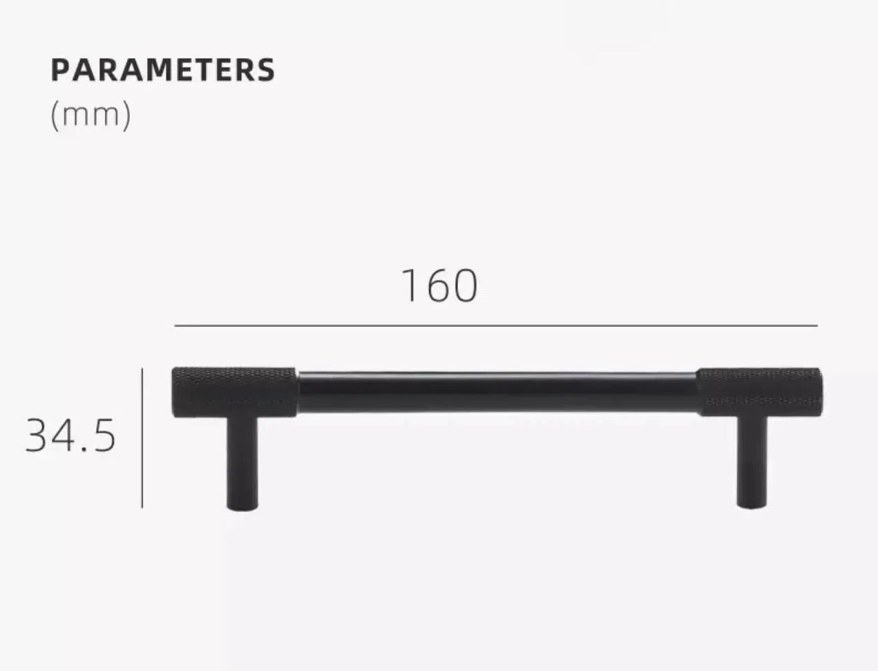 Knurled Tipps | Möbelgriff aus Messing für Küchenschränke 13