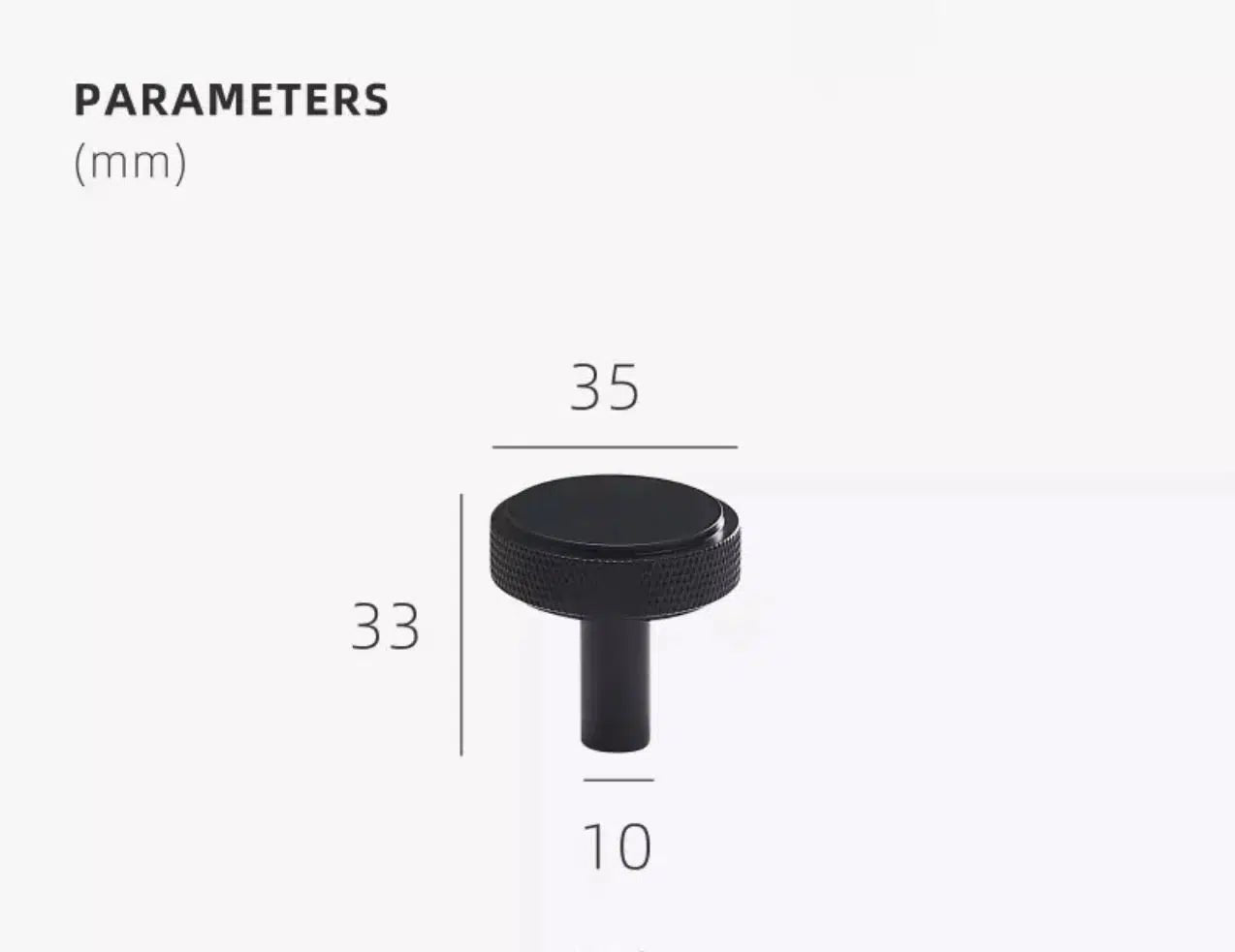 Knurled Tipps | Möbelgriff aus Messing für Küchenschränke 15