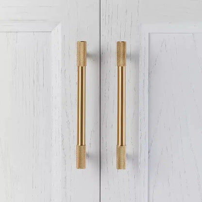 Knurled Tipps | Möbelgriff aus Messing für Küchenschränke 8
