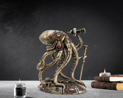 Kraken™ | Steampunk-Oktopus-Statue aus Kaltgussbronze 1