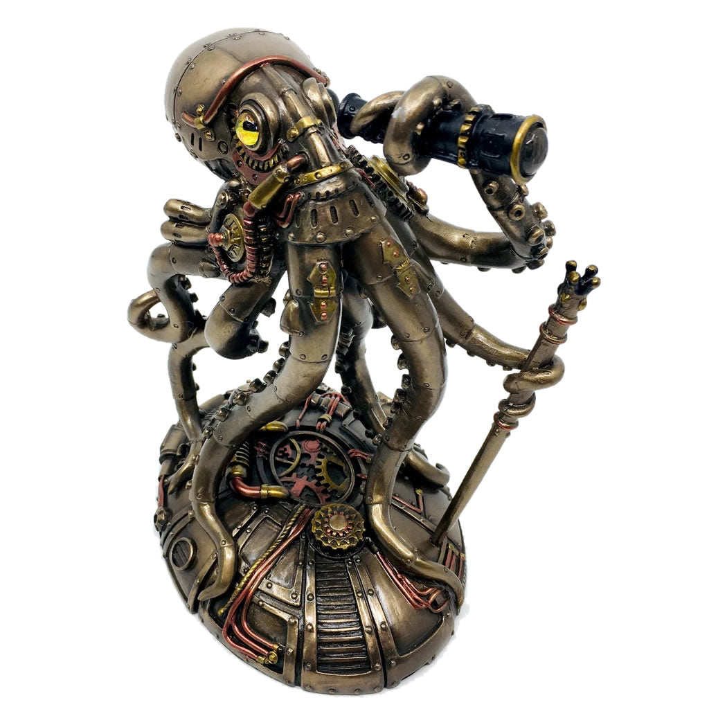 Kraken™ | Steampunk-Oktopus-Statue aus Kaltgussbronze 3