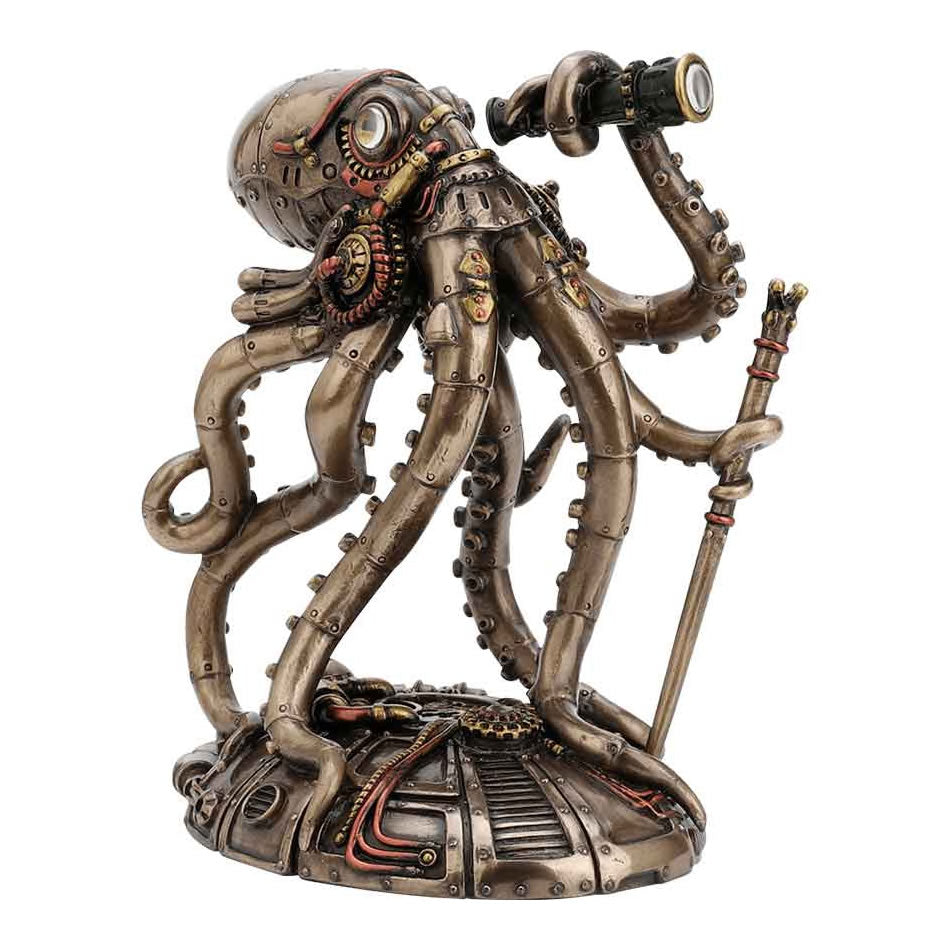 Kraken™ | Steampunk-Oktopus-Statue aus Kaltgussbronze 4