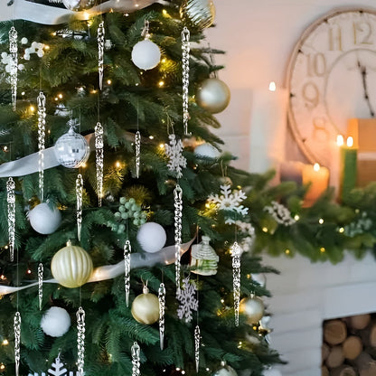 Kristall-Eiszapfen Anhänger | Elegante Weihnachtsdeko für Fenster 5
