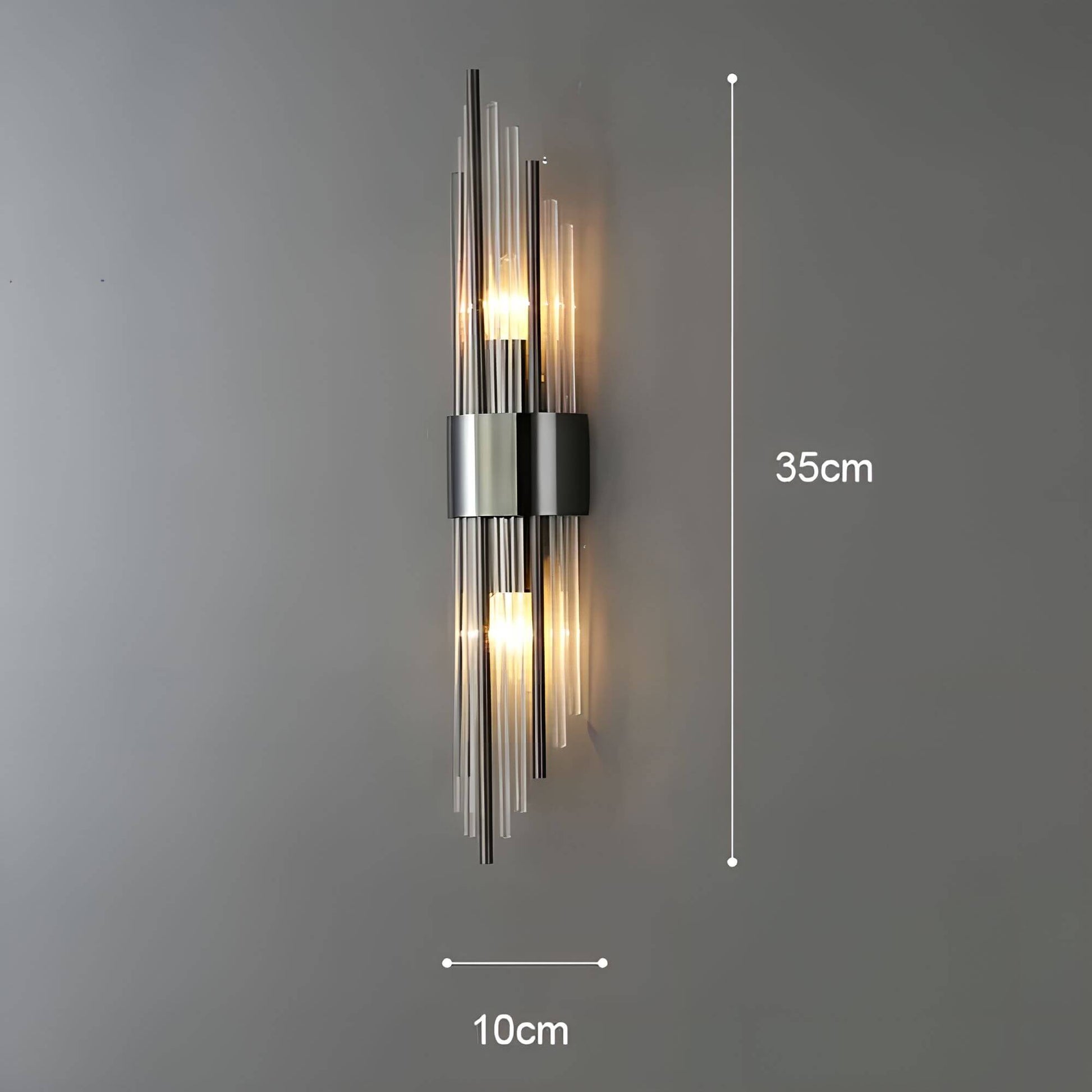 Kristall Wandleuchte | Elegante Wandlampe mit Lichtreflexionen 10