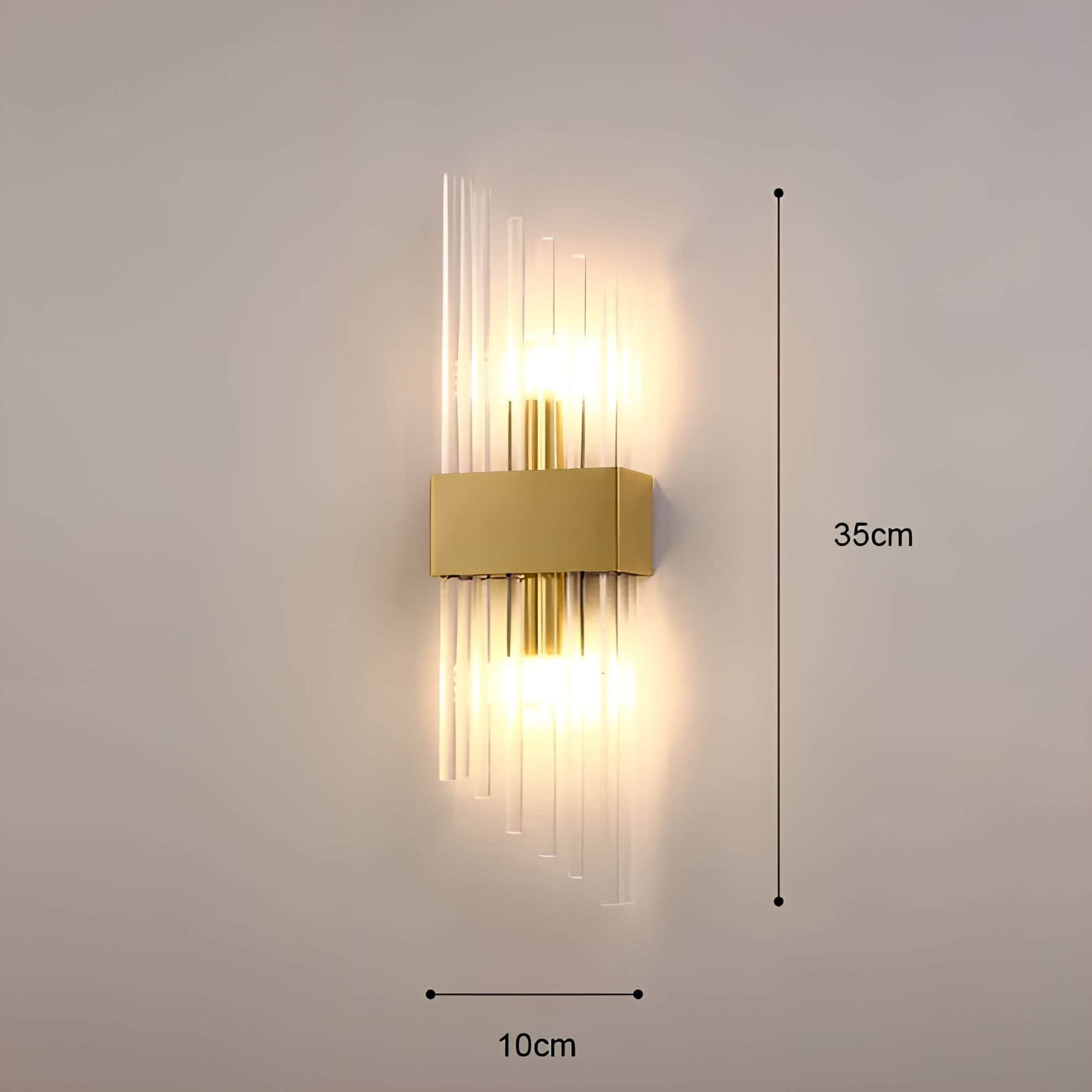 Kristall Wandleuchte | Elegante Wandlampe mit Lichtreflexionen 3