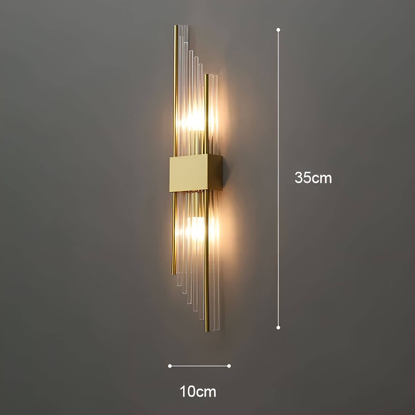 Kristall Wandleuchte | Elegante Wandlampe mit Lichtreflexionen 9