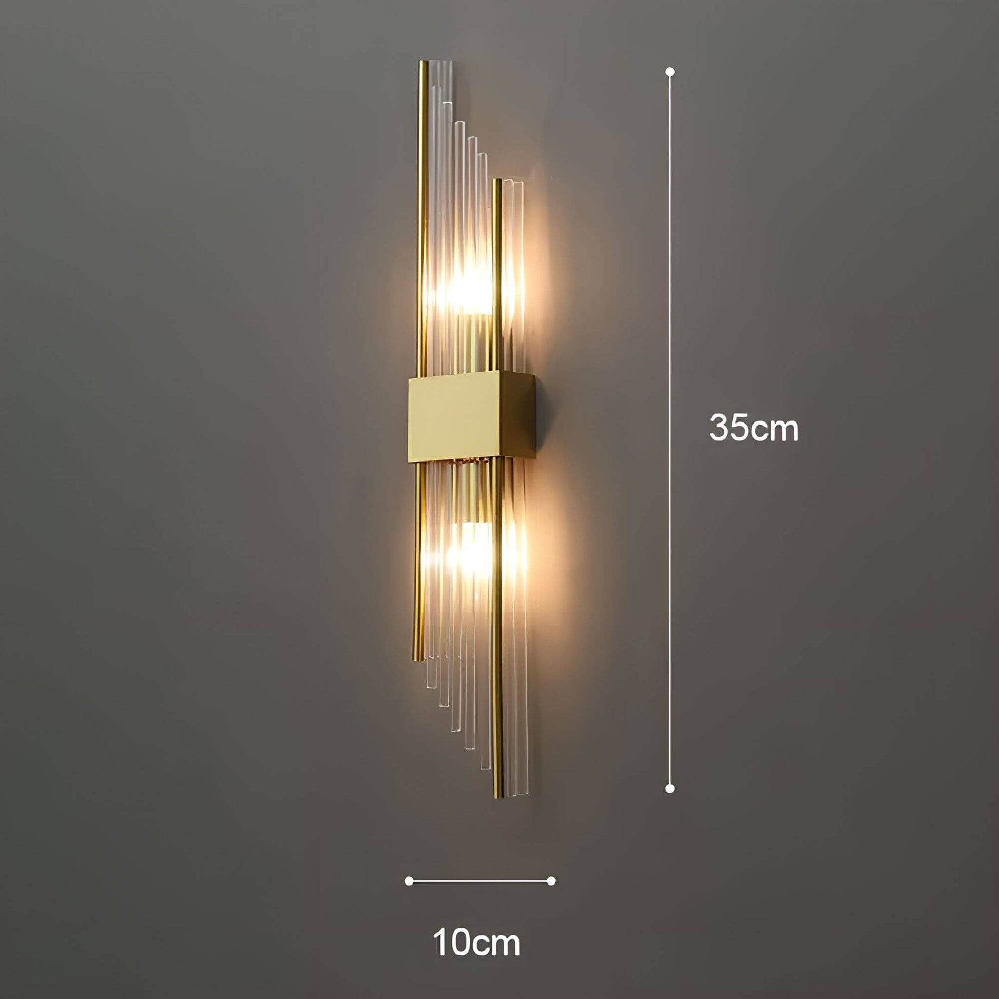 Kristall Wandleuchte | Elegante Wandlampe mit Lichtreflexionen 9