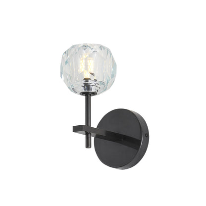 Kristallwandleuchte | Moderne Wandlampe mit Chromoberfläche 1