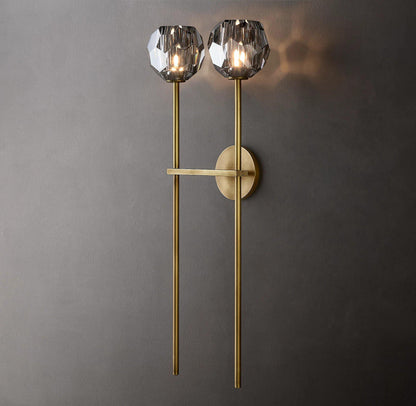 Kristallwandleuchte | Moderne Wandlampe mit Chromoberfläche 12