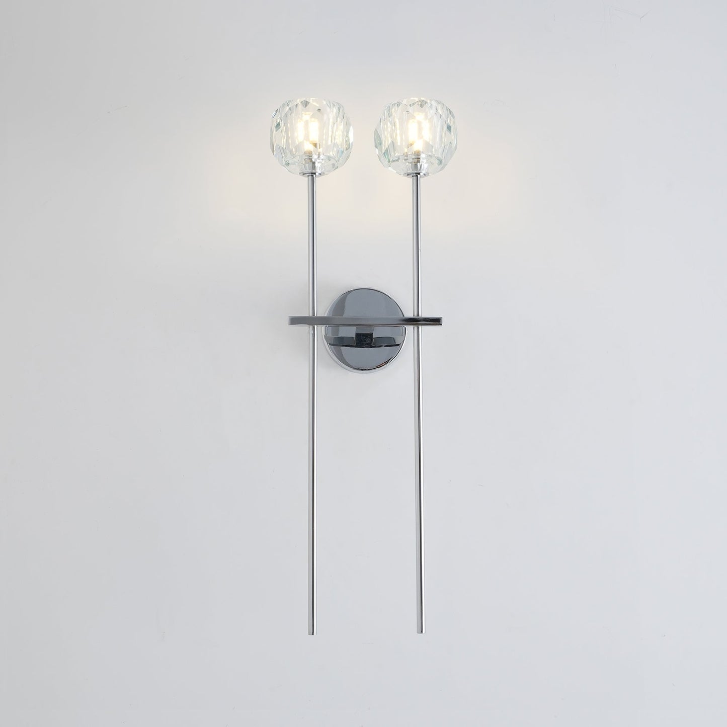 Kristallwandleuchte | Moderne Wandlampe mit Chromoberfläche 16