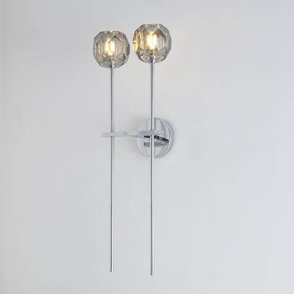 Kristallwandleuchte | Moderne Wandlampe mit Chromoberfläche 17