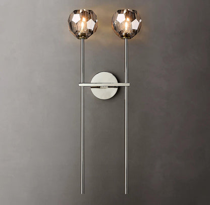 Kristallwandleuchte | Moderne Wandlampe mit Chromoberfläche 20