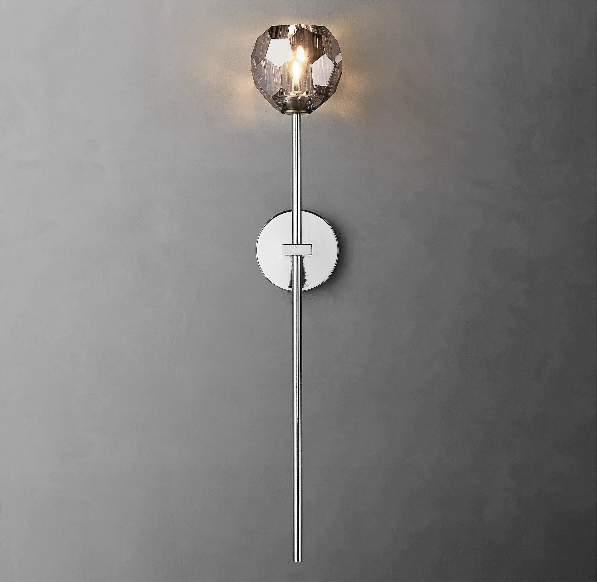 Kristallwandleuchte | Moderne Wandlampe mit Chromoberfläche 22