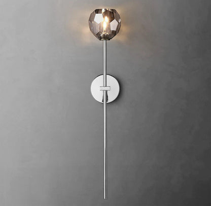 Kristallwandleuchte | Moderne Wandlampe mit Chromoberfläche 22