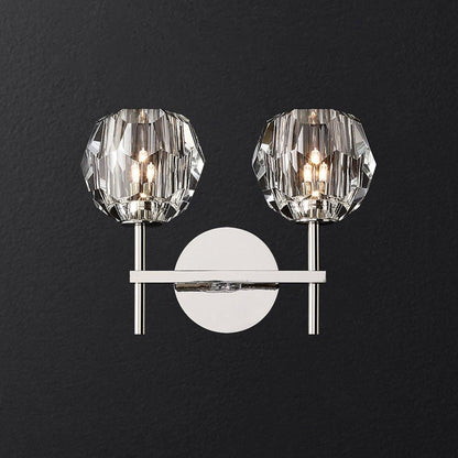 Kristallwandleuchte | Moderne Wandlampe mit Chromoberfläche 25